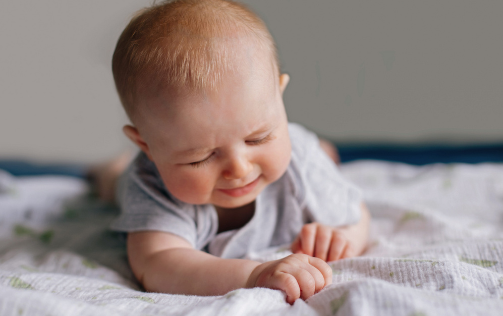 baby on bed 