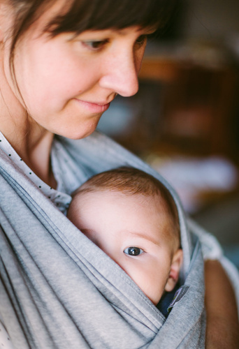 sweet mother and her cut baby